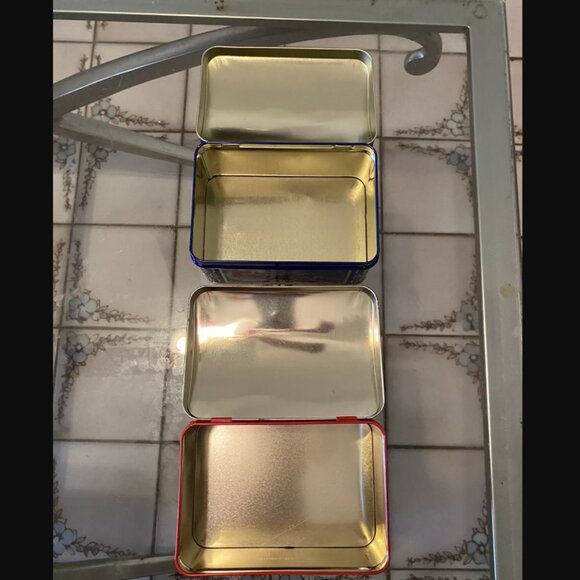 Vintage The Tin box Company of America Inc Christmas Tin Artwork Lot of 2 NEW - Picture 5 of 5